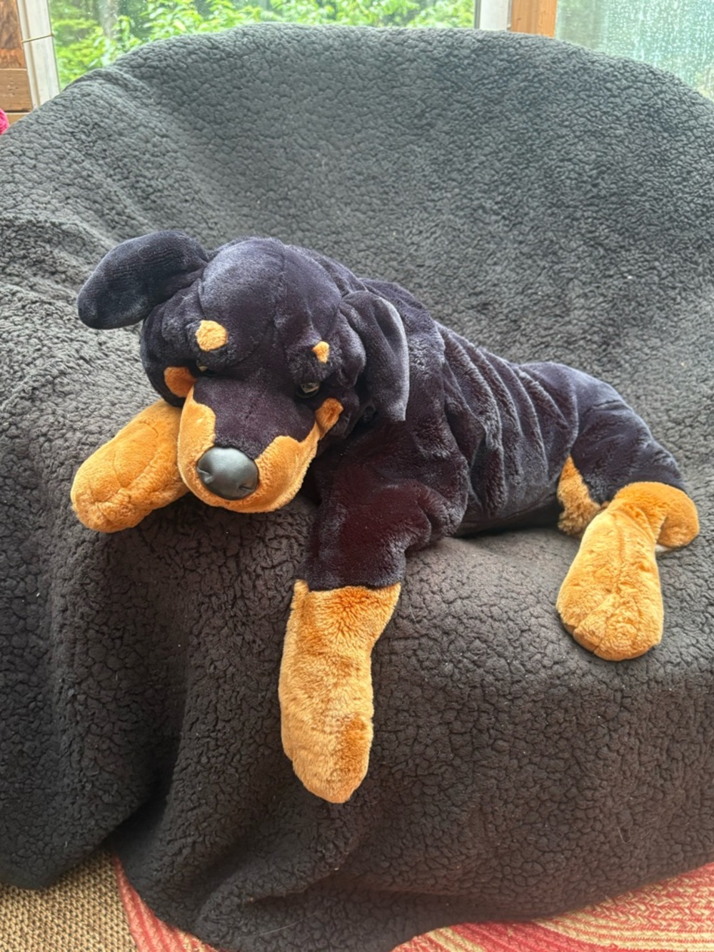 Large Toys R Us Rottweiler Vintage Animal Alley Puppy Dog